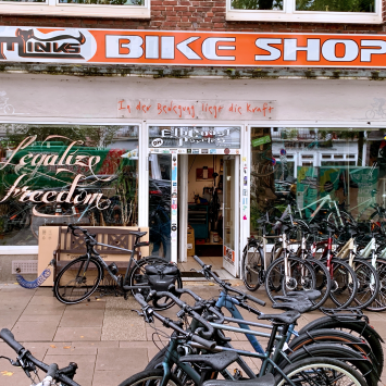 Minks Bike Shop in Hamburg ist Danielas Nachbarschaftsliebling.